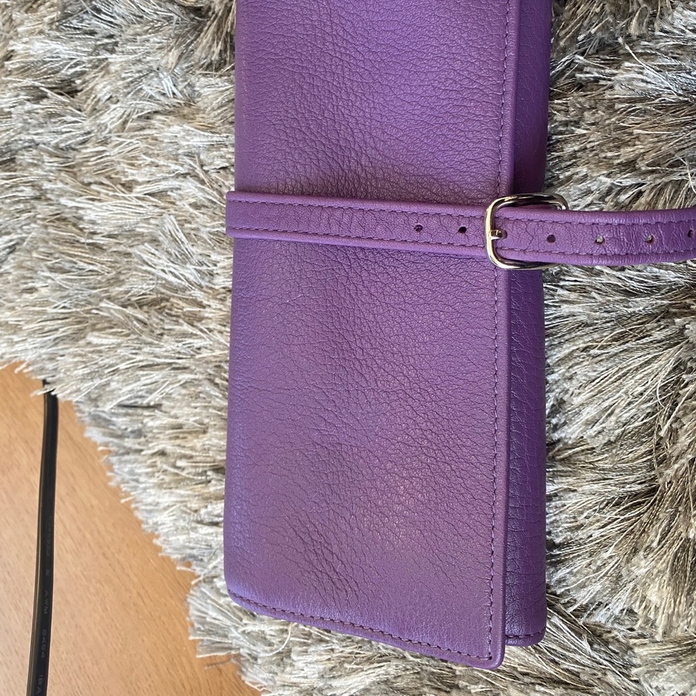 Purple Leather Jewlery Case